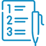 Paper with number list and pen